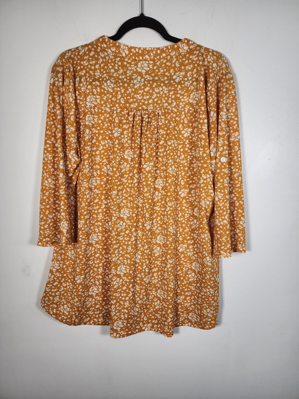 Euro summer Butter Yelloe floral blouse Size 2XL - Picture 4 of 6